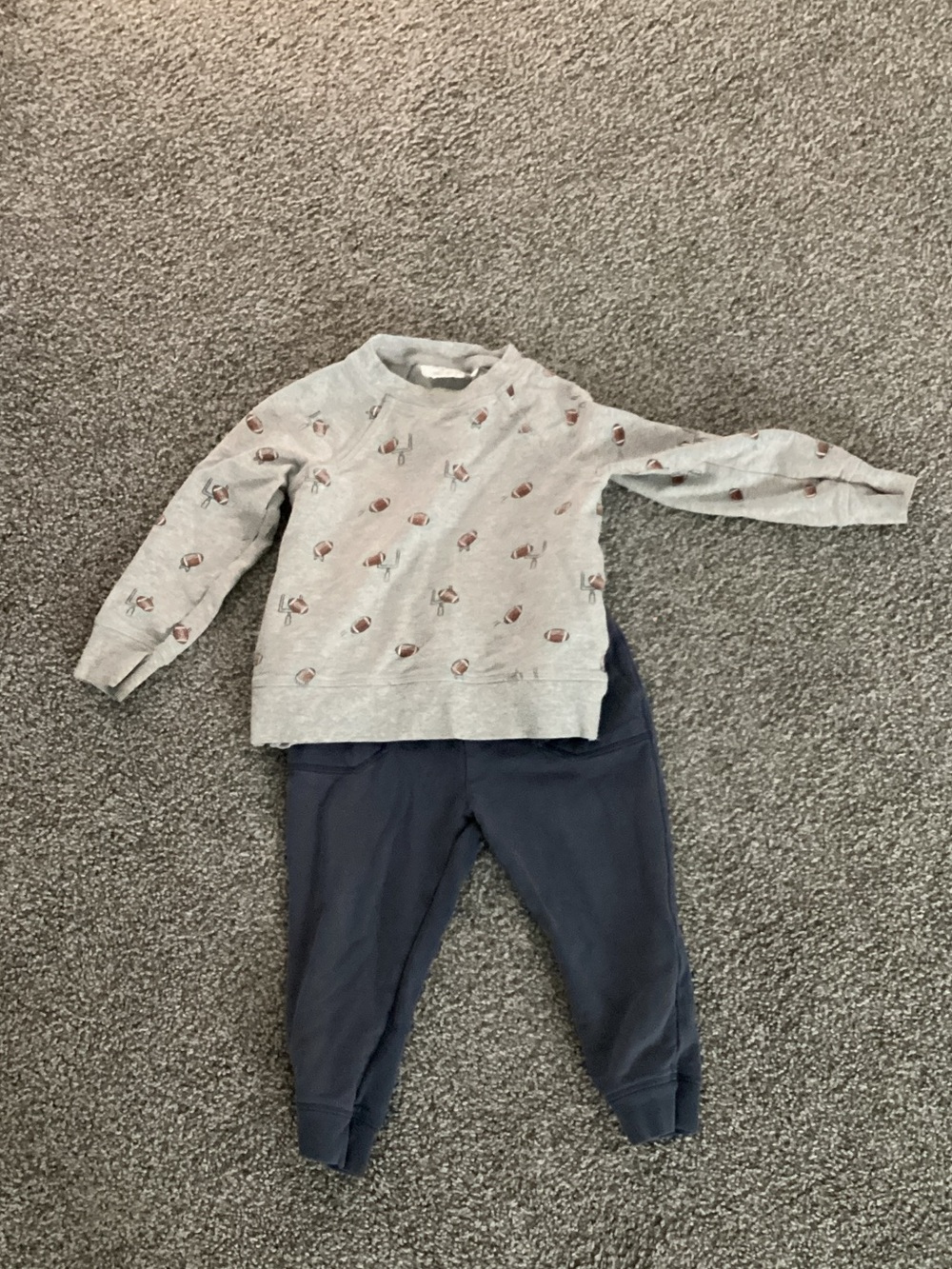 Angel Dear 18-24M football shirt and pant set